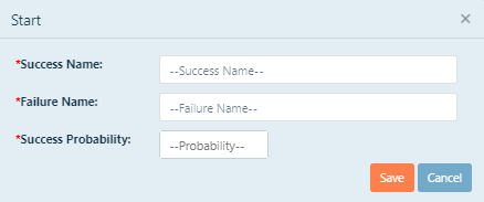 Creating the steps in an event tree
