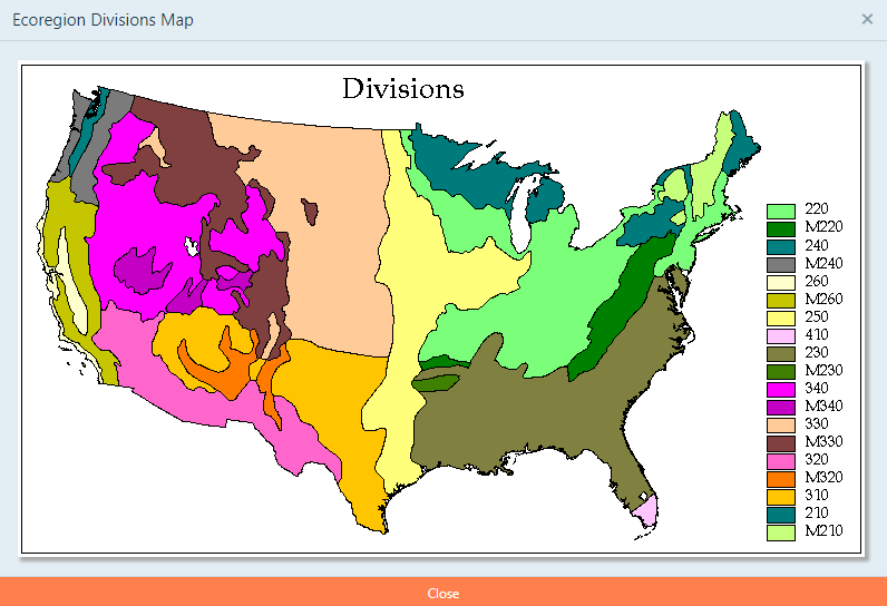Wildfire ecoregions