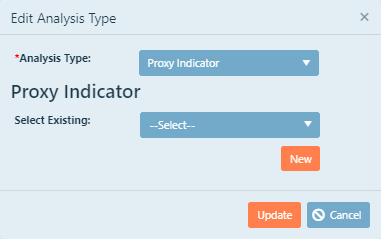 Select proxy indicator